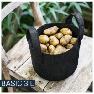 Kotisäkki 17 cm musta