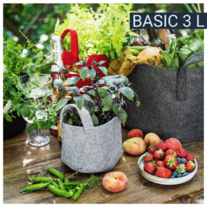 Kotisäkki 17 cm vaaleanharmaa